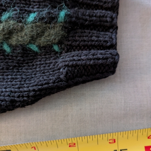 Talbots Vintage Christmas Wool Button-Up Cardigan M - Picture 11 of 12